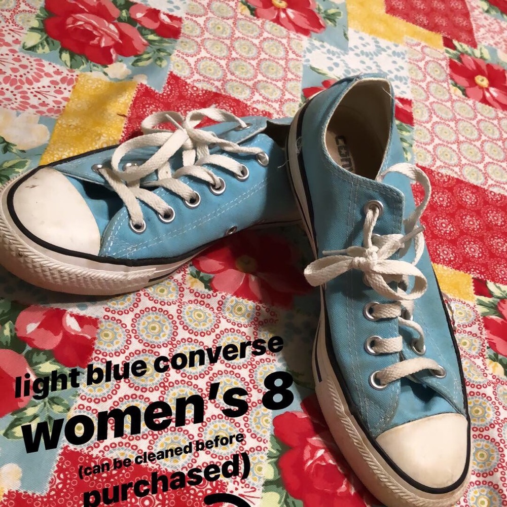 light blue converses